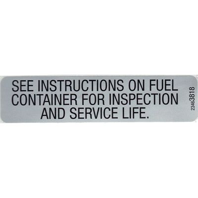 LABEL - COMPRESSED NATURAL GAS FUEL ONLY - BULL 13365 (EACH)