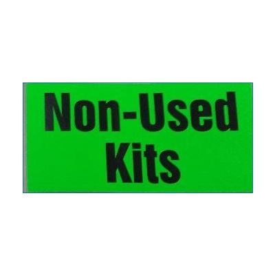 LABEL - NON-USED KITS - GREEN SHIPPING RECALL LABEL 3X5" EA