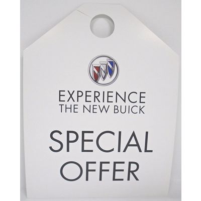 BUICK SPECIAL OFFER HANG TAG