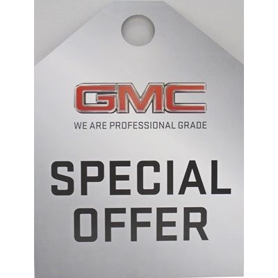 GMC SPECIAL OFFER HANG TAG