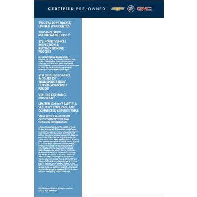 GM CERTIFIED PRE-OWNED TEAR PAD