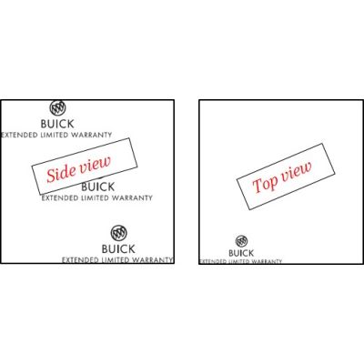 NOTE CUBE - BUICK EXTENDED WARRANTY/PROTECTION 4X4X2