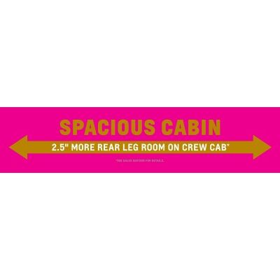 CAB SPACIOUSNESS DECAL