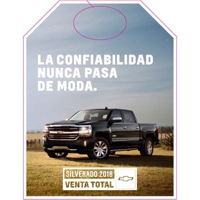 2018 SILVERADO SELLDOWN SPANISH HANG TAGS
