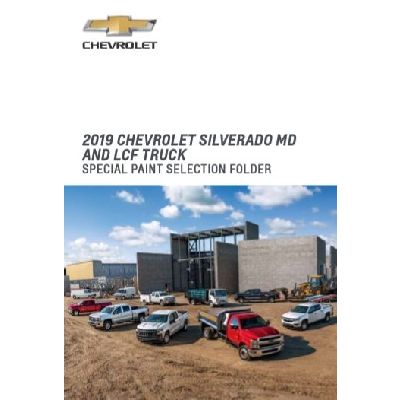 2019 CHEVY SILVERADO MEDIUM DUTY PAINT FOLDER