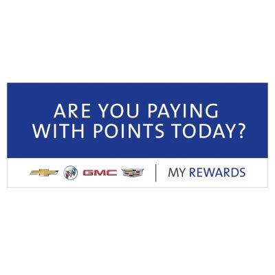 BUTTON - GM REWARDS PAY W/ POINTS MAGNETIC (BAG/5)
