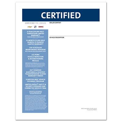 CPO WINDOW STICKER DOWNLOADABLE