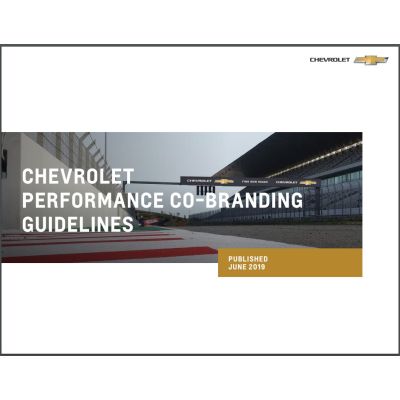 GUIDELINES - CHEVY PERFORMANCE CO-BRANDING (DL)