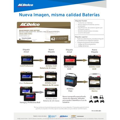 SELL SHEET - NEW LOOK BATTERIES-SPANISH