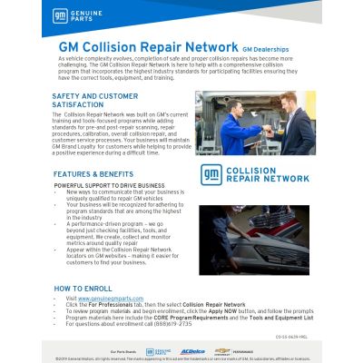 SELL SHEET - CRN GM DEALERSHIPS