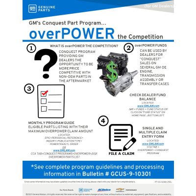 SELL SHEET - OVERPOWER FOR DEALERS