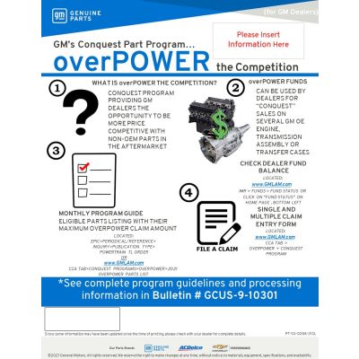 SELL SHEET - OVERPOWER FOR DEALERS CUSTOMIZABLE