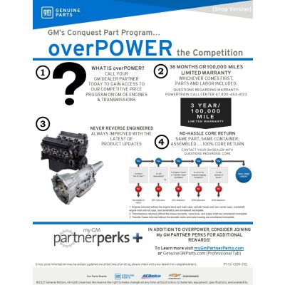 SELL SHEET - OVERPOWER FOR SHOPS