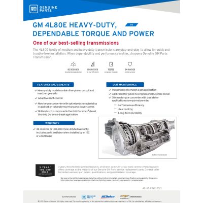 SELL SHEET - 4L80 HEAVY DUTY TRANSMISSION