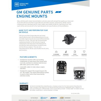 SELL SHEET - ENGINE MOUNTS (DL)
