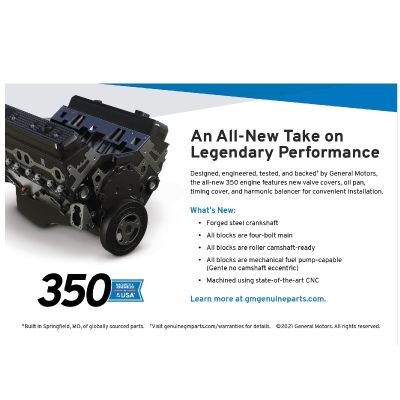 POST CARD - 350 ENGINE ACTIVATION CUSTOMIZABLE (B2B)