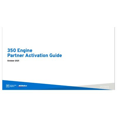 GUIDE - 350 ENGINE PARTNER ACTIVATION