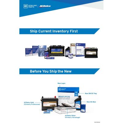 WAREHOUSE POSTER - GMGP & ACDELCO NEW PACKAGING (18x11)EACH