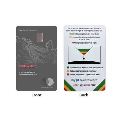 GM CARD TIRE TREAD MEASUREMENT CARD (GMC) (pack of 50)