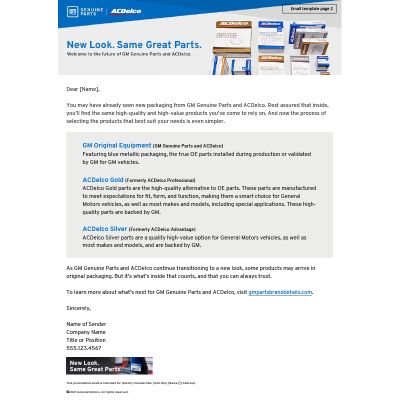 TEMPLATE - GLOBAL BRANDING READINESS EMAIL CUSTOMIZABLE