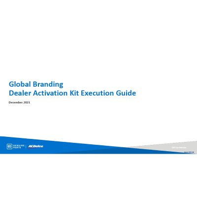 GUIDE - GLOBAL BRANDING READINESS DEALER READINESS