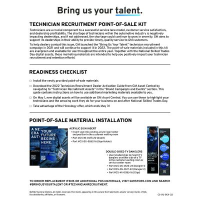 GUIDE - BUYT CHEVY BUICK GMC LAUNCH GUIDE (EA)