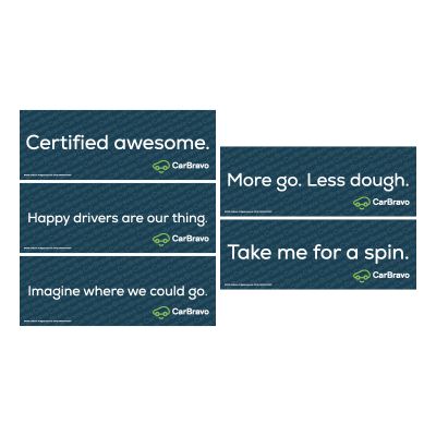 CARBRAVO WINDSHIELD STICKER