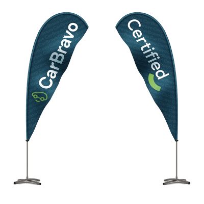 CarBravo Swooper Flag and Base