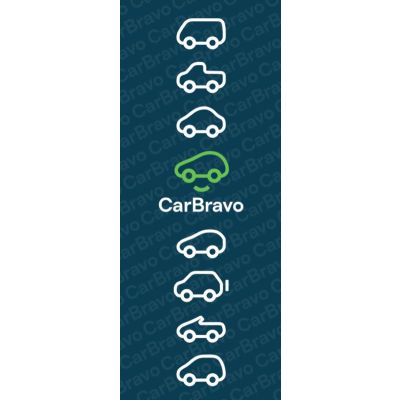 CarBravo Light Pole Banner Template Wide Vehicles