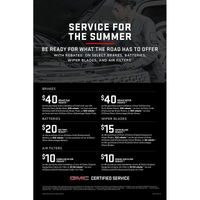 POSTER - GMC CERTIFIED SERVICE SUMMER (EA)