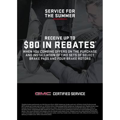 INSERT - GMC CERTIFED SERVICE SUMMER ACRYLIC (EA)