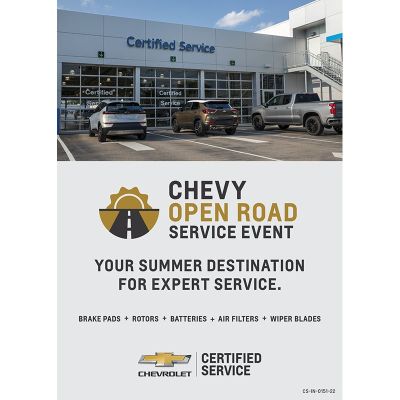 INSERT - CHEVY OPEN ROAD SERVICE EVENT 5X7 (EACH)