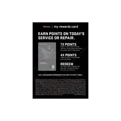 Service - Tent Card Small - GMC