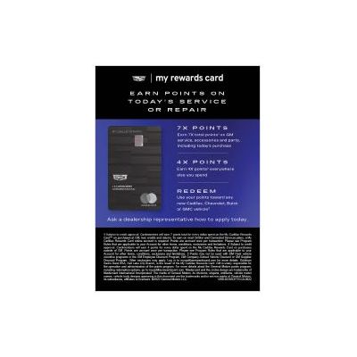 Service - Tent Card Small - Cadillac