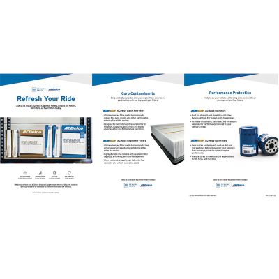 TABLE TENT - CONSUMER FILTERS TABLE TENT