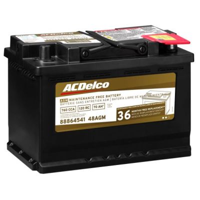 DISPLAY - ACDELCO GOLD DISPLAY BATTERY 48AGM