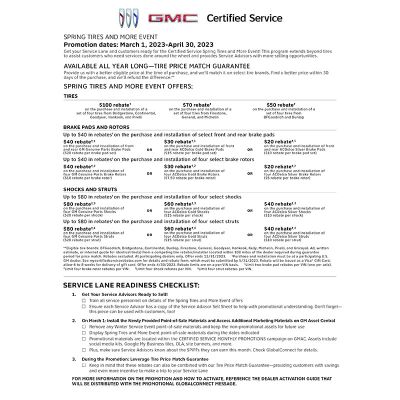 GUIDE - BUICK GMC CERTIFIED SERVICE SPRING LAUNCH (EA)