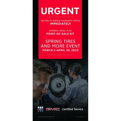 LABEL - BUICK GMC CERTIFIED SERVICE SPRING BOX (EA)