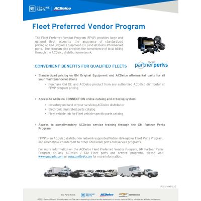 SELL-SHEET-FLEET PREFERRED VENDOR PROGRAM