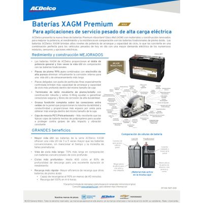 SELL SHEET - XAGM HEAVY DUTY - FLEET - SPANISH