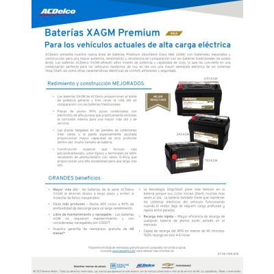 SELL SHEET - XAGM LIGHT DUTY- RETAIL - SPANISH