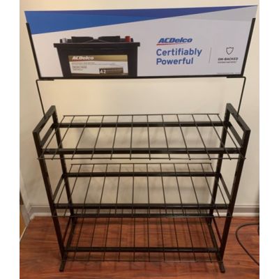 RACK-ACDELCO EZ SNAP 18 UNIT BATTERY W/HEADER