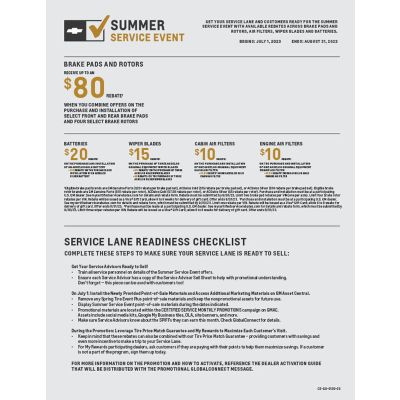 GUIDE - CHEVROLET SPRING TIRE EVENT - ELECTRONIC