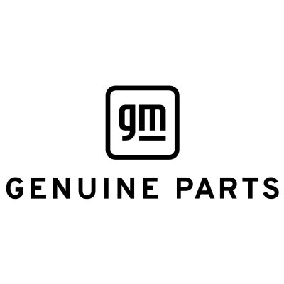GM Genuine Parts Logo - Wordmark, Pos/Vert, BLACK