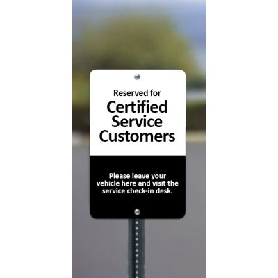 Buick/GMC Certified Service Parking Sign