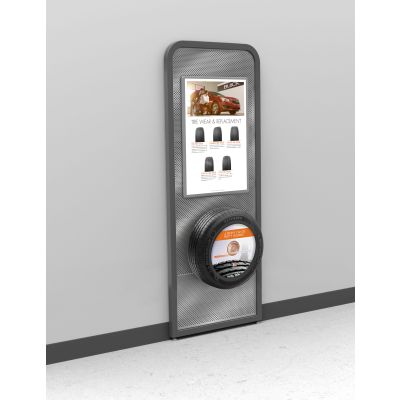 Buick Wall Mount Tire and Poster Display for Customer Lounge