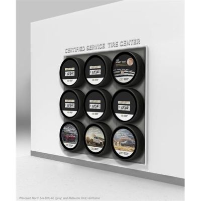 GM Chevrolet 9 Tire Wall Display