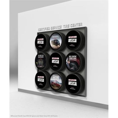 GM Buick GMC 9 Tire Wall Display