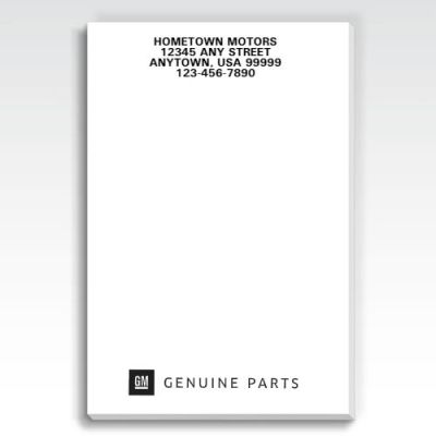 GM GENUINE PARTS Large Scratch Pad - Set of 250