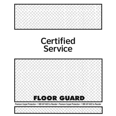 CERTIFIED SERVICE Floor Guard Floor Mats-1 Case of 500